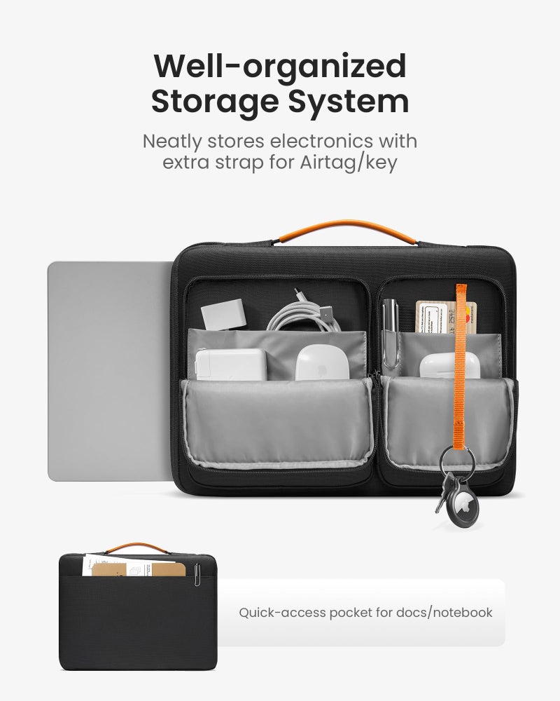 tomtoc 360 Protective Laptop Sleeve for 15-inch 2025 New MacBook Air M4/A3241, M3/A3114, M2/A2941, 15 Inch Surface Laptop 7/6/5, Dell XPS 15 Plus, Water-Resistant Accessory Bag Case - Image 3